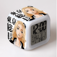 thumbnail image 1 of HANNTAOO Reloj despertador LED con diseño de Los Vengadores de Tokio, reloj de mesa creativo, reloj digital electrónico brillante y colorido para adultos, niñas, niños y niños, juguete para regalo de, 1 of 7