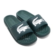 Mens Lacoste Croco Dualiste Slides Dk Green/White (7-43CMA0020 2D2) - 13