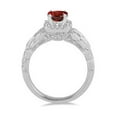thumbnail image 3 of 1.25 Carat Princess cut Ruby and Diamond Wedding Ring for Women in 14k White Gold affordable ruby & diamond engagement ring, 3 of 3