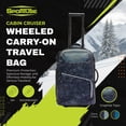 thumbnail image 2 of Sportube Cabin Cruiser Wheeled Carry-On Boot Bag Travel Gear, Graphite Topo, 2 of 12