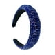 thumbnail image 1 of Sonducket Diademas con cuentas de cristal con purpurina, tocado de punto Flexible para el cabello, tocado para mujer, fiesta, colorido brillante Accesorio para el cabello Azul Sonducket AP010971-13B, 1 of 5