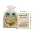 thumbnail image 3 of Fortunate Horseshoe Gift Card, Keepsake with Wildflowers, Luck Blessing Poem Charm, for Sympathy Encouragement Gift, 3 of 5