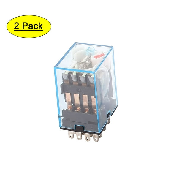 HH54P MY4  12V Coil Voltage 14 Pins 4PDT Power Electromagnetic Relay 2Pcs