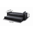 thumbnail image 4 of Sofá Cama M & E MUEBLES Confort Clean Gris Oxford Individual 3 Posiciones Con Cama Oculta, 4 of 5