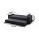 thumbnail image 4 of Sofá Cama M & E MUEBLES Confort Clean Gris Oxford Individual 3 Posiciones Con Cama Oculta, 4 of 5