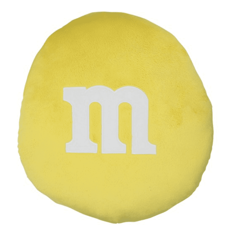 Red M&M Candy Soft Pillow, 100% Polyester Fiber