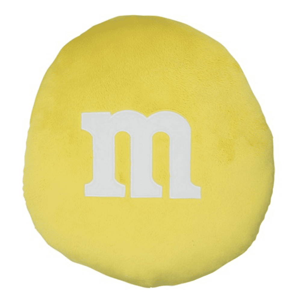 M&M's World Yellow Pillow M New with Tags