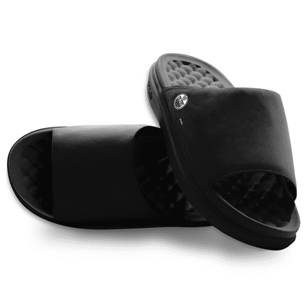 Unisex ISlide Black Edmonton Oilers Minimalistic Motive Slide Sandals
