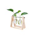thumbnail image 1 of Planta Hidropónica Florero Transparente Marco De Madera Mesa Decorativa Vidrio Transparente Contenedor De Flores Bonsai Planta Decoración Florero Advancent HA039933-04, 1 of 6