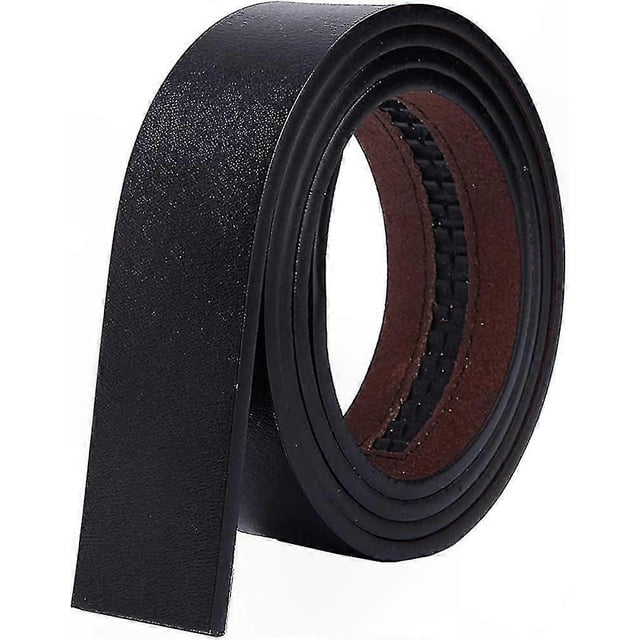 Men's 35mm Ratchet Style Leather Belt Without Buckle