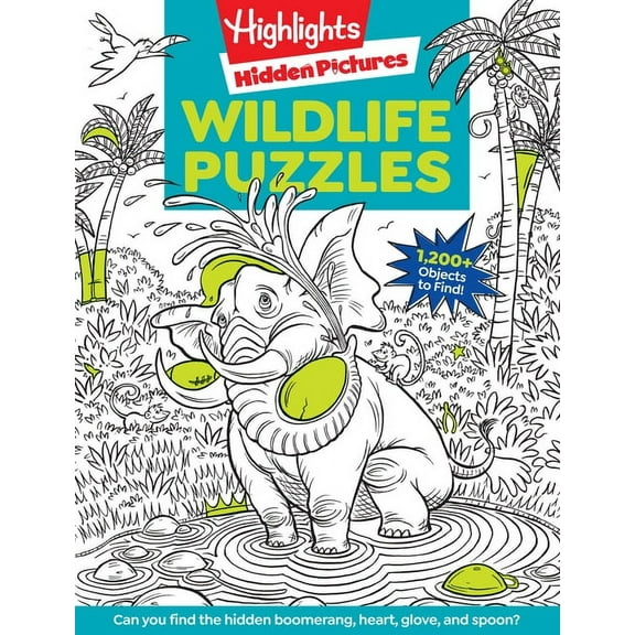Highlights Hidden Pictures Wildlife Puzzles: Wildlife-Themed Hidden Pictures Puzzles for Kids 6 and Up, Search and Find Over 1,200 Hidden Objects i, (Paperback)