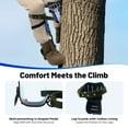thumbnail image 5 of Tree Climbing Spikes Set Adjustable Tree Climbing Gear Pole Forging Tree Climbing Tool with Gloves Tree Climbing Gear Equipment for Outdoor Jungle Survival Fruit Picking, 5 of 17