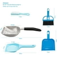 thumbnail image 2 of 4 Pcs Cat Litter Scoop Set, Large Metal Cat Litter Scoop Long Comfy Handle Fast Sifting Deep Shovel with Small Holes Cat Poop Scoop Hand Brush Small Dustpan, 2 of 7