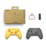 GameSir Nova Lite Wireless Gamepad Controller with Bluetooth, Dongle, Wired for Switch, Android, IOS, PC & Steam Games(Yellow with Receiver)