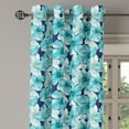 thumbnail image 3 of Ambesonne Grommet Curtain, , 50"x96", Indigo and Turquoise, 3 of 5