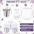 thumbnail image 2 of 24 Sets Scented Candle Gift Mini 1.8 oz Lavender Soy Wax Iron Bucket Aromatherapy Candle with Dried Flower Thank You Card for Baby Shower Bridal Wedding Birthday Party Favor Guest, 2 of 7