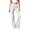 White, variant on Gfyviroh Bootcut Pants for Women Fashion Solid High Waist Comfy Trousers Slim Fit Flare-Leg Yoga Workout Leggings