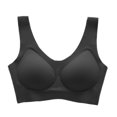 thumbnail image 4 of Lixiuxyad Womens Bras Push up Jelly Fabric Wire Seamless Seamless Comfortable Non Restraining Breathable Sports Bra, 4 of 4