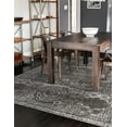thumbnail image 4 of Unique Loom Bromley Collection Area Rug - Wells (7' 10" x 10' Rectangle Dark Gray/Gray), 4 of 6