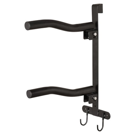 Schneiders Easy-Up Portable Double Horse Saddle Rack with Drop Down Arms | Color Black