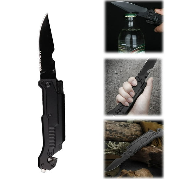 Iodue Cutter Husband Birthday Present Pocket With 6 Functions LED Light Seat Belt Cutter Glass Anniversary Present For Men