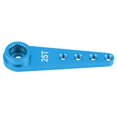 thumbnail image 3 of Brazo servo 25T Aleación de aluminio mecanizado CNC para camión WPL 1627 RC azul, 3 of 9