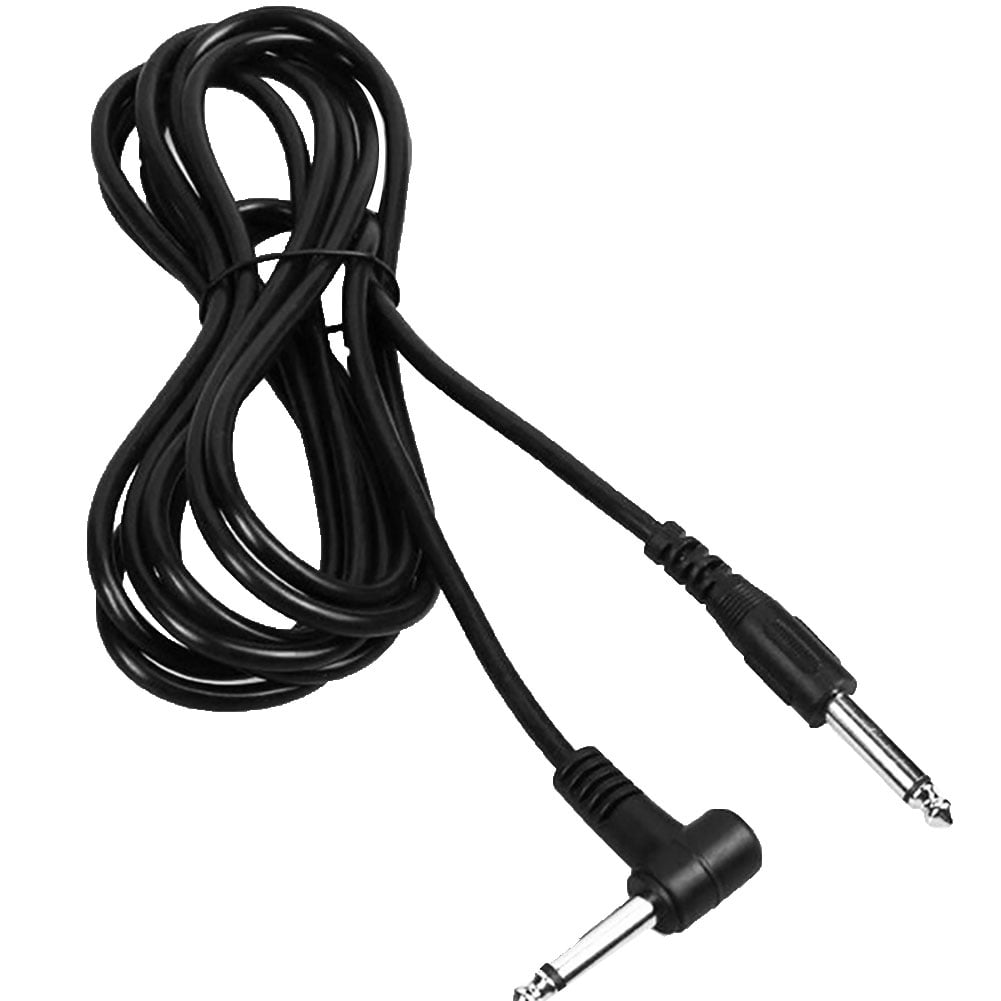 HoWD 1Pc 10ft 3m 90 Degree Connector Electric Patch Cord Guitar Amplifier AMP Cable
