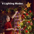 thumbnail image 4 of Cadena de luces LED navideñas para escalera, impermeables, para exteriores, para jardín, árbol de Navidad, luces decorativas navideñas, 4 of 5
