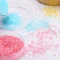 thumbnail image 5 of Uxcell 200g Crushed Glass Chips 1-3mm Irregular Broken Sprinkles Chunky Glass for Crafts DIY Vase Filler, Pink, 5 of 6
