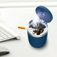 thumbnail image 7 of Aiteng Car Ashtray with Detachable Lid and LED Light, Portable Ashtray for Vehicles, Blue, 7 of 7