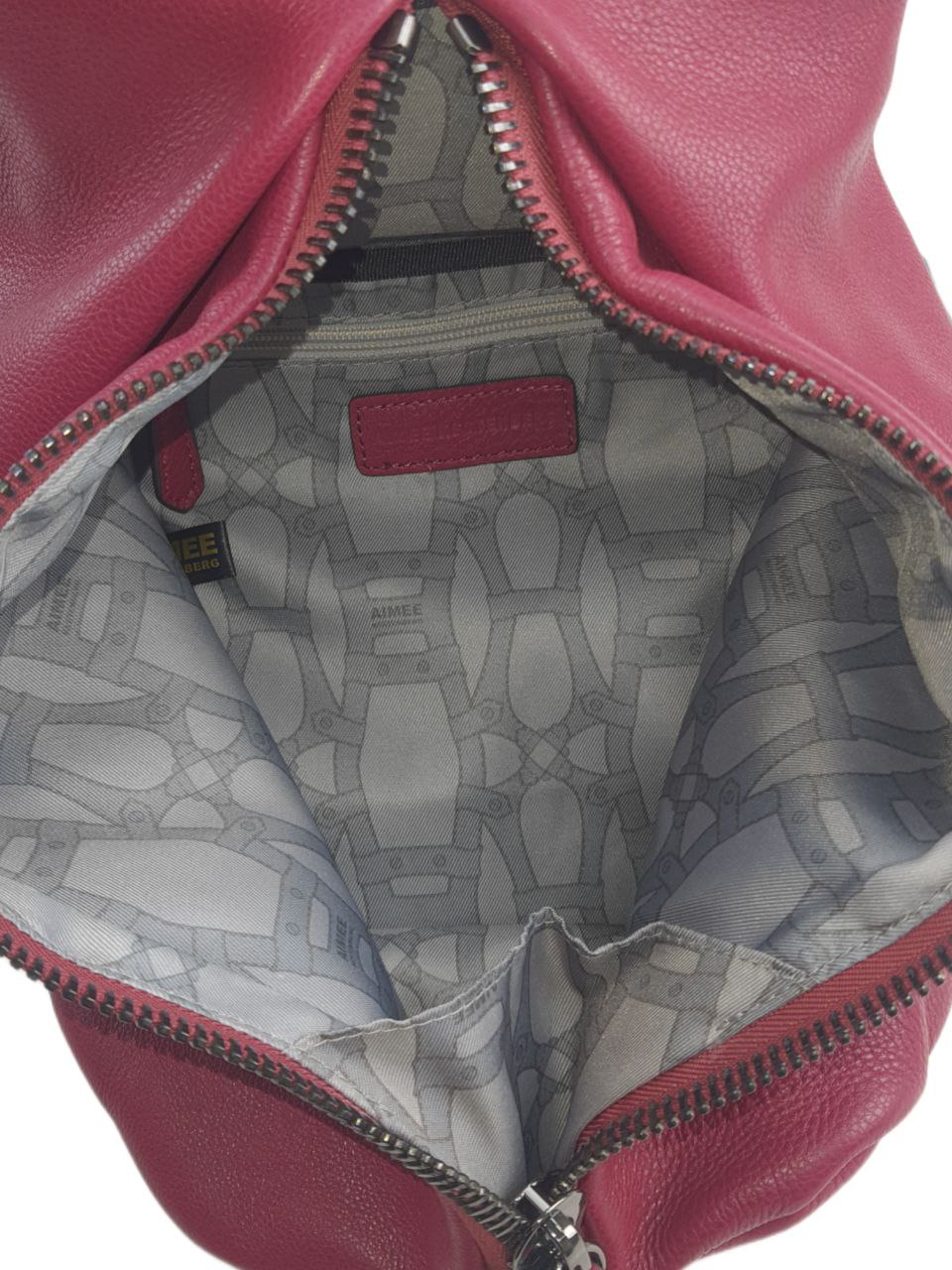 Aimee Kestenberg Hot Pink Tamitha leather‎ Backpack Aimee Kestenberg Tamitha Mini Leather Backpack - QVC.com main image 4