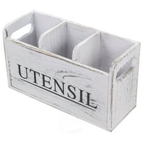 CIMAXIC Kitchen Tool Organizer White Pine Wood 1Set