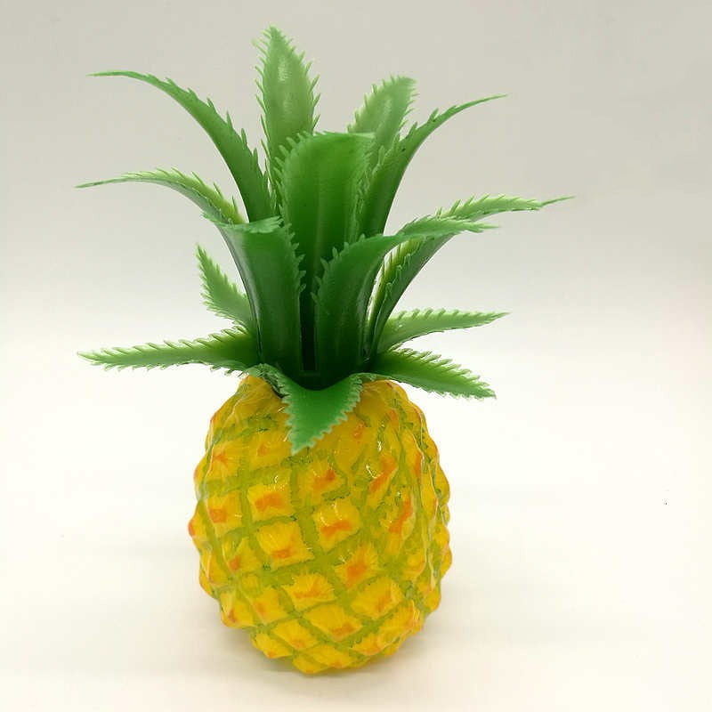 Artificial Mini Pineapple Plastic Decorative Fruit Yellow Pineapples Fake 