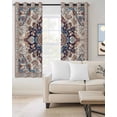 thumbnail image 3 of Blackout Curtains for Bedroom, Boho Tribe Room Darkening Window Drapes for Living Room, Southwest Aztec Colorful Abstract Pattern Thermal Insulated Grommet Curtains, 52x45 inch, 2 Panels, 3 of 9