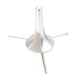 thumbnail image 1 of Soporte para trompeta ligero, desmontable, estable, compacto, con 3 patas de metal, plegable. argén, 1 of 9