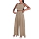thumbnail image 1 of Chaleco delgado sin mangas de color sólido de verano para mujer + Conjunto de traje de pantalones de pierna ancha informal Pompotops  qwe22655, 1 of 6
