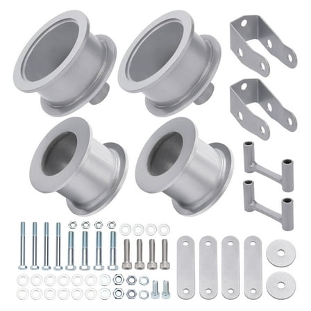 Tuningsworld 3" Lift Kit for Jeep Wrangler JK 2 Door 4 Door 2007-2018, Front & Rear Coil Spring Spacers with Shock Extender & Brake Line Bracket