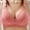 Pink, variant on DuoJiaJ Women Soild Color Wireless Sports Seamless Push Up Adjustable Yoga Sleep Large Bra Wireless Bras Black