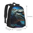 thumbnail image 2 of Balery Starry Sky Colorful Crocodile A Backpack for Men and Women - Durable 600D Oxford Cloth -Large Capacity, Water-Resistant School, Travel, and Hiking Bag, 2 of 7