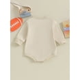 thumbnail image 4 of Bagilaanoe Newborn Baby Girl Oversized Romper Sweatshirt Long Sleeve Bodysuits Letter Print Pullover 3M 6M 12M 18M Infant Casual Tee Tops, 4 of 9