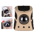 thumbnail image 4 of Esquirla Pet Carrier Cat Small Dog Bubble Capsule Backpack Breathable Holder Knapsack Khaki, 4 of 8