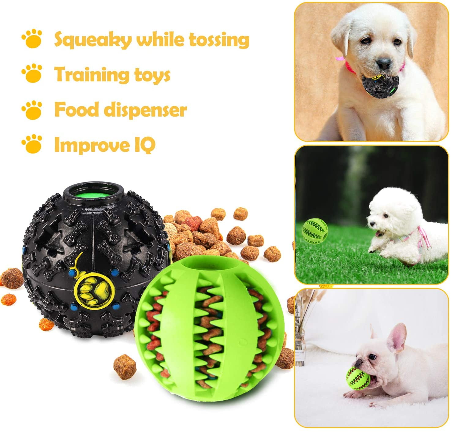 KIPRITII Chew Toys for Puppy ,Teething ,Boredom, 20 Pack Pet Toothbrush  Chew Toys with Rope Toys, Treat Balls and Squeaky Toy for Small Dogs