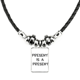 thumbnail image 1 of presente es un regalo collar a mano colgante de cuerda de cuero Unbranded M, 1 of 3