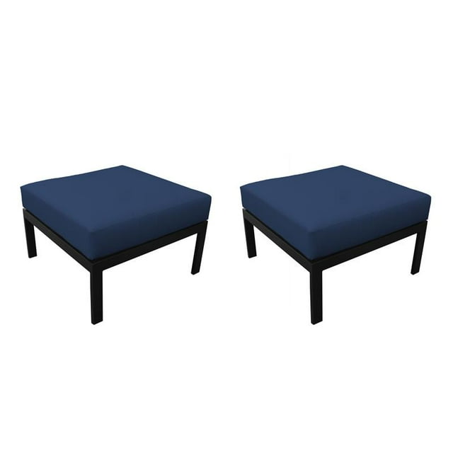 kathy ireland Madison Ave. Ottoman 2 Per Box in Navy