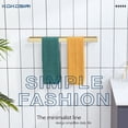 thumbnail image 4 of KOKOSIRI Towel Bar Brushed Gold Bath Towel Holder 24 Inch Kitchen Towel Hanger Rack Stainless Steel Bathroom Hardware Wall Mounted, 1 Pack B4008BG-L24, 4 of 6