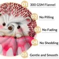 thumbnail image 4 of Hedgehog Blanket for Girls - 60"x80" Twin Size - Soft Fuzzy Plush Throws Gifts - Pink Cute Throw Blanket for Bed, Couch & Living Room, 4 of 6