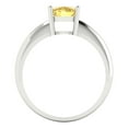 thumbnail image 4 of 1.5 ct Cushion Cut Simulated Yellow Diamond Solitaire 14K White Gold Womens Engagement Ring, 4 of 5