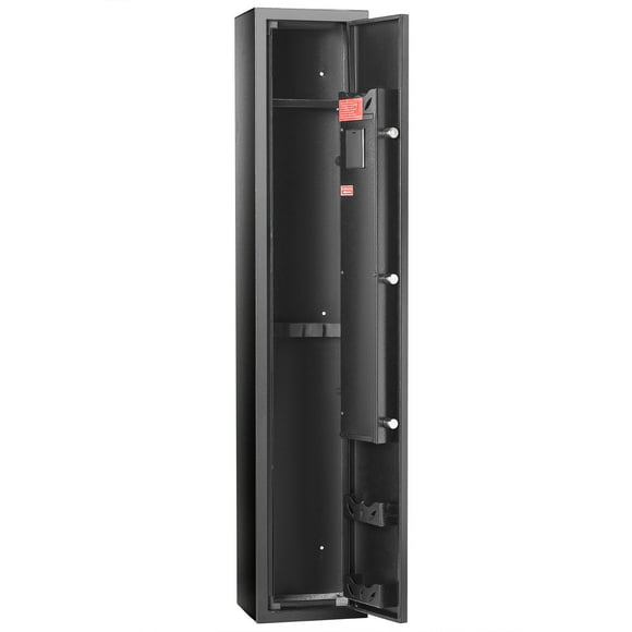 VEVOR 3 Rifles Gun Safe, Rifle Safe with Digital Keypad & Lock, Quick Access Gun Storage Cabinet with Removable Shelf, Pistol Rack, Ammo Storage Box for Home Rifle and Pistols