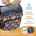 thumbnail image 2 of Travel Cooler Bag - Pioneer Flower Floral Print Pattern Camping Beer Cooler Backpack with Bottle Opener- Waterproof Insulated Picnic Backpacks - Cooler Bag for Beach, 2 of 6