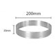 thumbnail image 4 of 10X Moldes Redondos Agujero Acero Inoxidable Para Tartas 20 Cm Anillo De Tarta De Pastel De Mousse Postre De Pizza Molde De DecoracióN De Bricolaje Herramienta De Cocina, 4 of 5